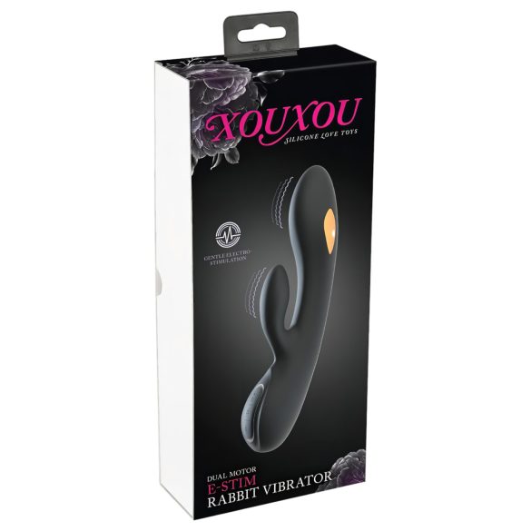 XOUXOU - oppladbar elektro-vibrator med klitorisarm (svart)