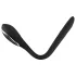 Penisplugg-dilator - oppladbar, vibrerende dilator (1 cm, svart)