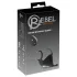 Rebel - oppladbar penis- og testikkelvibrator (svart)