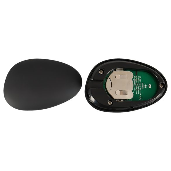 Rebel - oppladbar penis- og testikkelvibrator (svart)