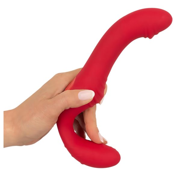You2Toys Strapless - trådløs, festbar vibrator (rød)
