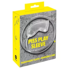   You2Toys Piss Play Sleeve - penismansjett med utløpsrør (gjennomsiktig)