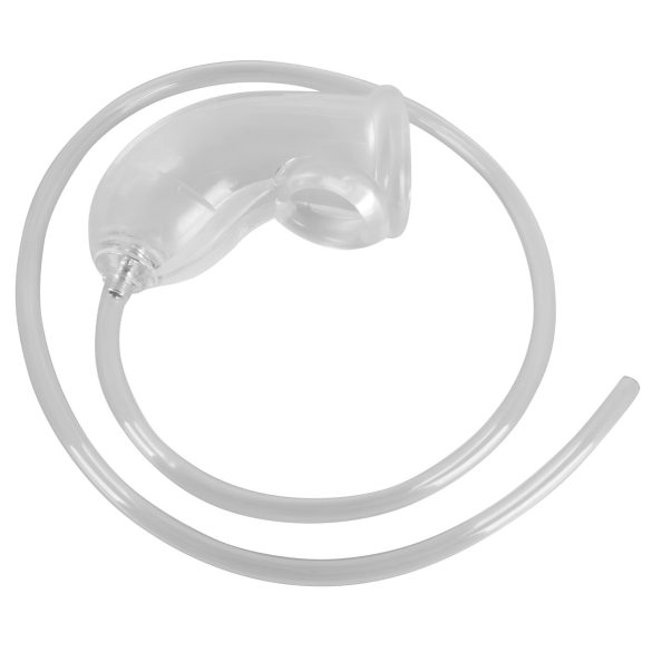 You2Toys Piss Play Sleeve - Penisforlenger med dreneringsrør (gjennomsiktig)