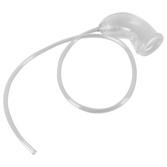 You2Toys Piss Play Sleeve - Penisforlenger med dreneringsrør (gjennomsiktig)
