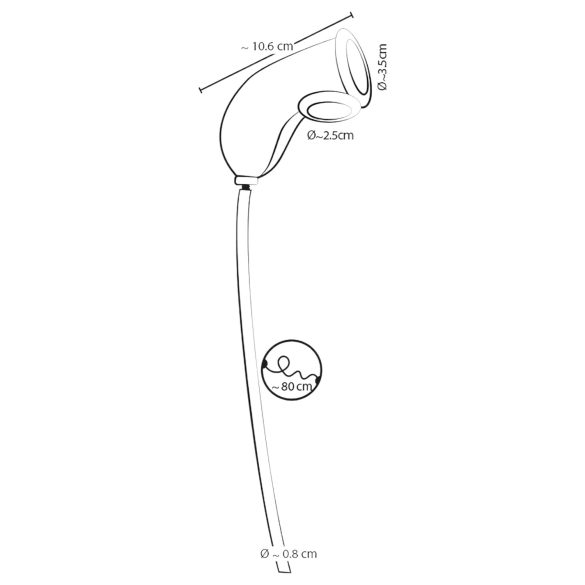 You2Toys Piss Play Sleeve - Penisforlenger med dreneringsrør (gjennomsiktig)