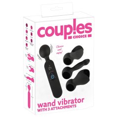 Couples Choice - oppladbar varmende massasjevibrator (svart)
