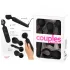 Couples Choice - oppladbar varmende massasjevibrator (svart)