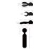 Couples Choice - oppladbar varmende massasjevibrator (svart)