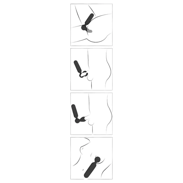 Couples Choice - oppladbar varmende massasjevibrator (svart)