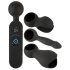 Couples Choice - oppladbar varmende massasjevibrator (svart)