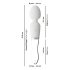 Liaison Wand - silikon-glass LED vibrator (gjennomsiktig)