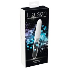   Liaison Straight - oppladbar, LED vibrator (gjennomsiktig-hvit)