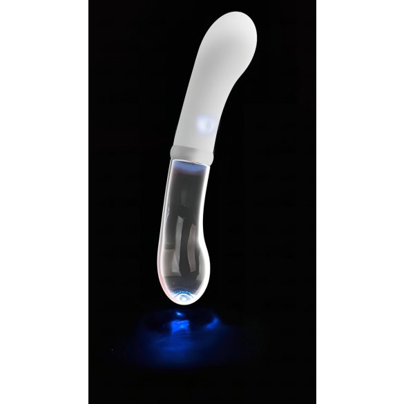 You2toys Liaison - silikon-glass LED vibrator (gjennomsiktig-hvit)