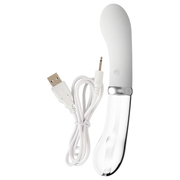 You2toys Liaison - silikon-glass LED vibrator (gjennomsiktig-hvit)