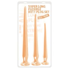 You2Toys - ekstra lang pluggdildo sett (3 deler) - naturlig