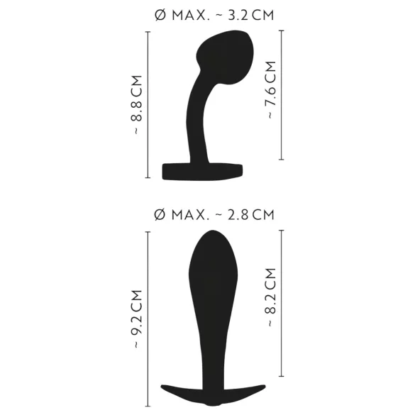 ANOS Metal Rainbow - metall analt pluggesett (2‑delt)