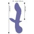 AWAQ.U 2 - oppladbar G-punktvibrator med 2 motorer (lilla)
