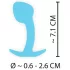Cuties Mini Butt Plug - silikons analt plug (blå, 2,6 cm)