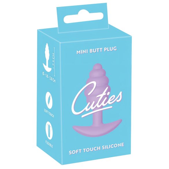 Cuties Mini Buttplug - lilla silikon (2,8 cm)