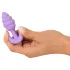 Cuties Mini Butt Plug - silikon analplugg (lilla, 2,8 cm)