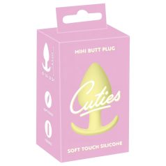 Cuties Mini Analplugg - silikon - gul (3,1 cm)