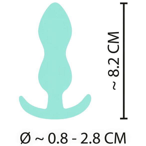 Cuties Mini Buttplug - Silikon, Mint (2,3 cm)