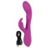 Javida Thumping Rabbit - 3-motorers klitorisvibrator med arm (lilla)