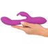 Javida Thumping Rabbit - 3-motorers klitorisvibrator med arm (lilla)