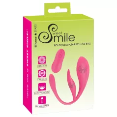 SMILE - trådløst vibrerende egg med radio (rosa)