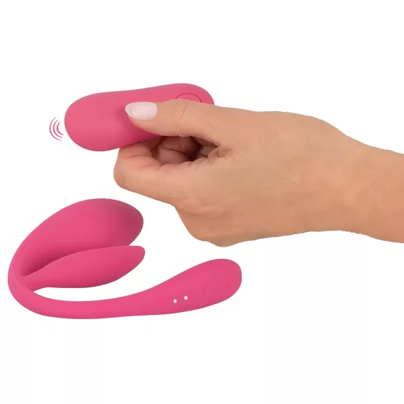 SMILE - trådløst vibrerende egg med radio (rosa)