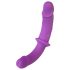 SMILE - dobbelt strap-on m/underkant (lilla-svart)