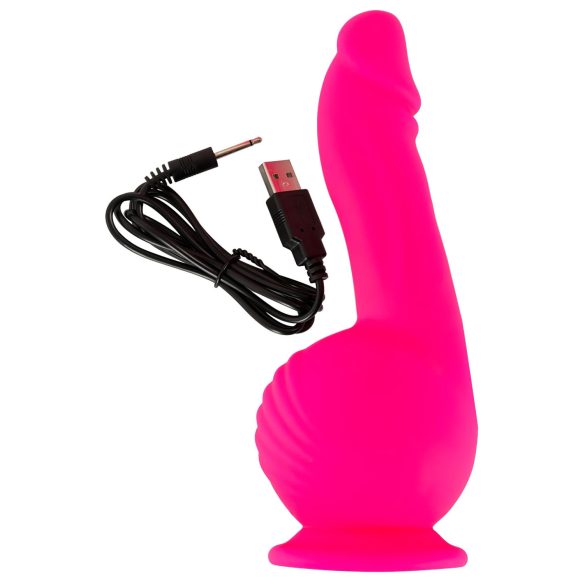SMILE Powerful - oppladbar, 2-motors sugekoppvibrator (rosa)