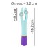You2Toys fargerik - oppladbar, vanntett 2-motors vibrator