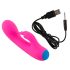 You2Toys fargerik - oppladbar, vanntett klitorisstimulator med arm (rosa)