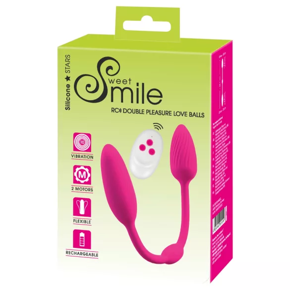 Sweet Smile - RC Dobbelt G‑kule (rosa)