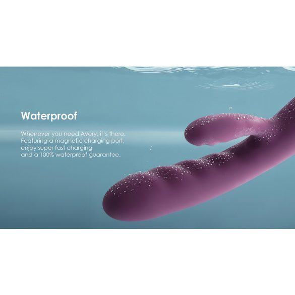 Svakom Avery - Oppladbar, lilla klitorisvibrator med støtfunksjon