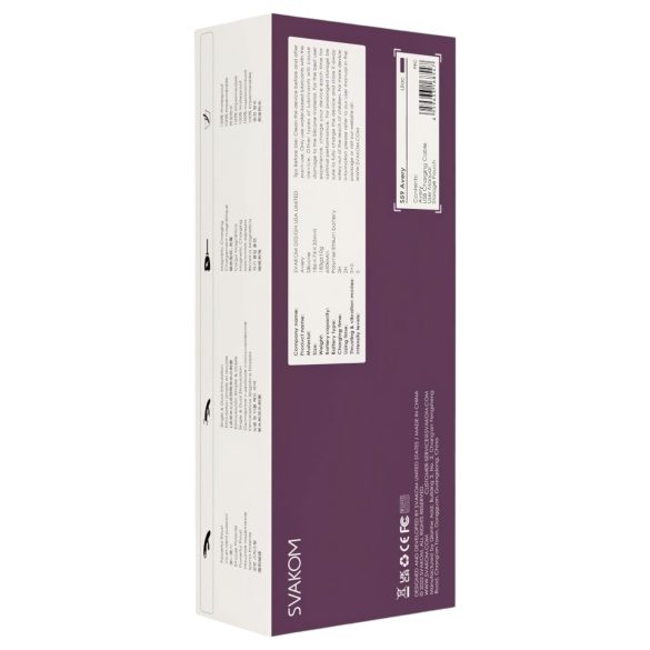 Svakom Avery - Oppladbar, lilla klitorisvibrator med støtfunksjon