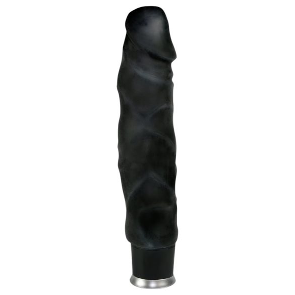 Nature Skin - realistisk vibrator - svart (22 cm)