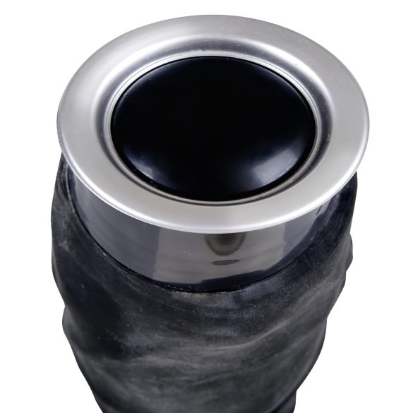 Nature Skin - realistisk vibrator - svart (22 cm)