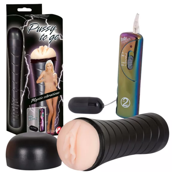 You2Toys Pussy to Go - vibrerende, diskret, myk vagina