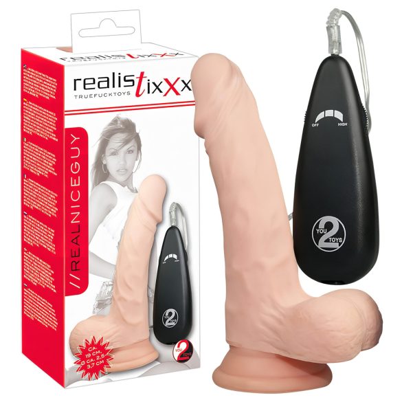Realistixxx Ekte, Naturlig Vibrator (17,5 cm)