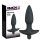 Black Velvet analplugg m/vibrering - medium