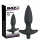 Black Velvet analplugg m/vibrering - medium