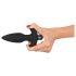 Black Velvet analplugg m/vibrering - medium