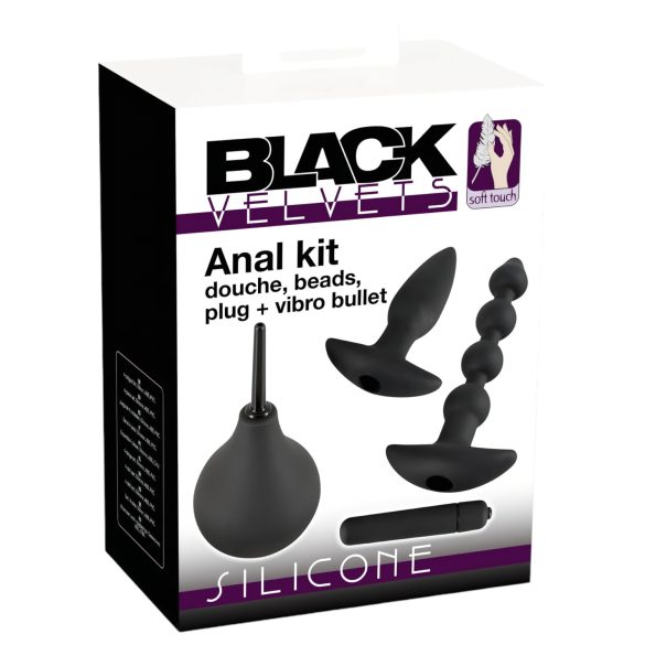 Black Velvet anale vibrator sett (4 deler)