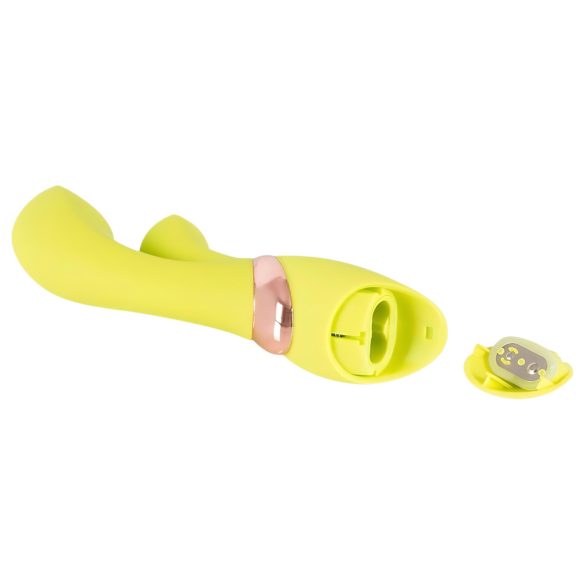 Jülie - klitorisvibrator med arm (gulgrønn)