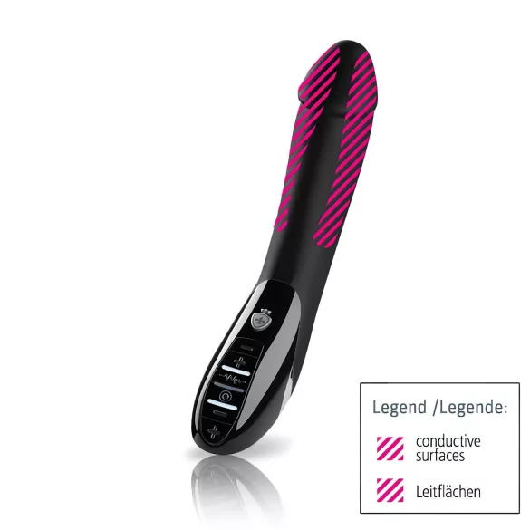 mystim Kile Truman - elektro-stimulerende vibrator (svart)