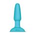 b-Vibe - roterende turkis analperle vibrator med batteri