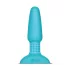 b-Vibe - roterende turkis analperle vibrator med batteri