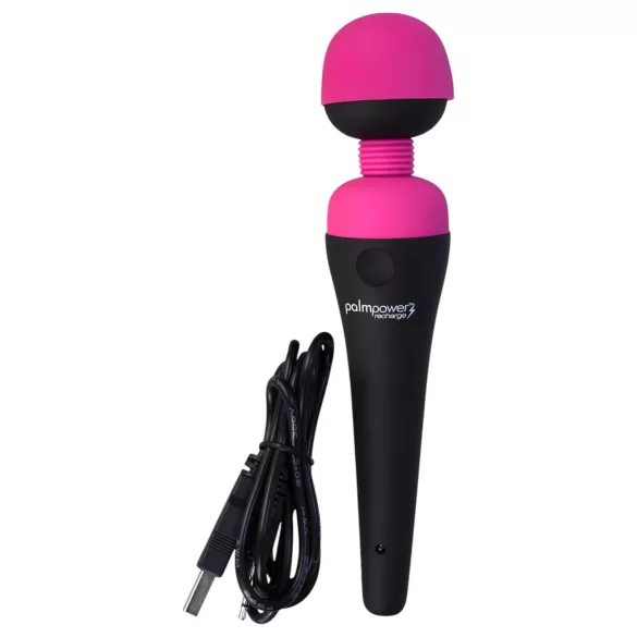 PalmPower Wand – trådløs massasjestav (rosa-svart)